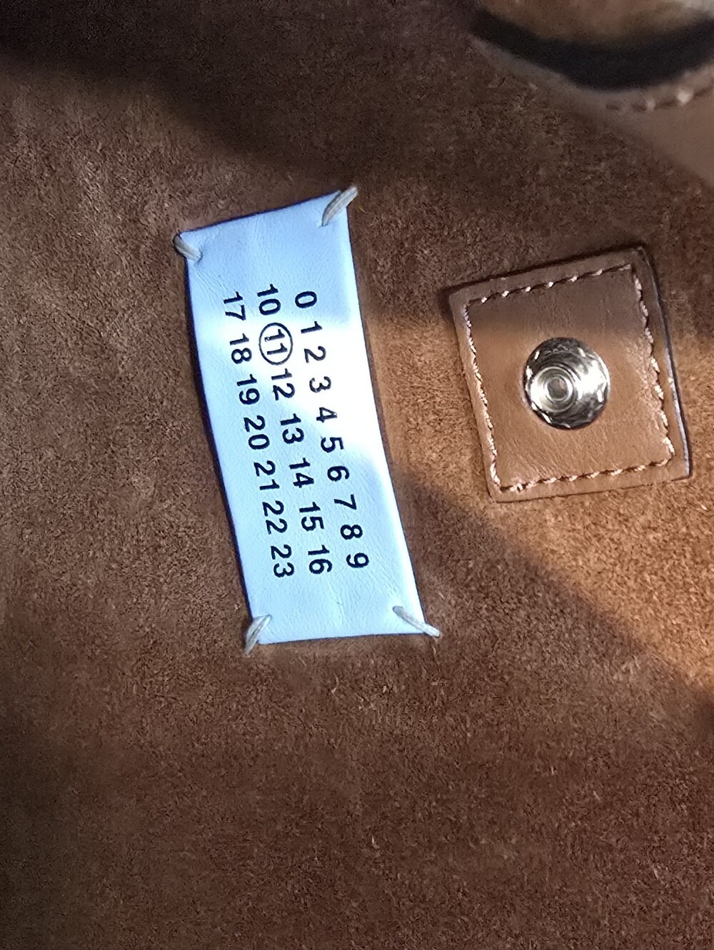 🌟Maison Margiela Caramel Brown Suede Tote/Bucket Bag - Picture 14 of 15